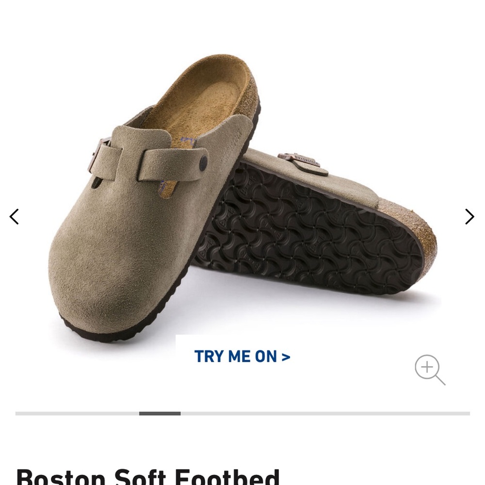 Birkenstock Boston Taupe size US 11 men /44 regular fit